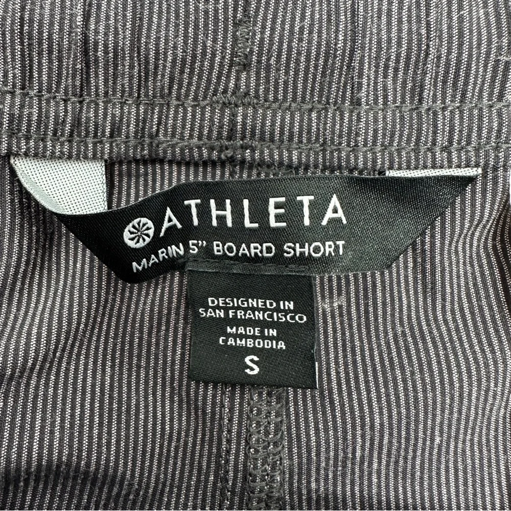 Athleta Marin 5’ Board Shorts Size Small Classic‎ Stripe Lightweight Pickleball